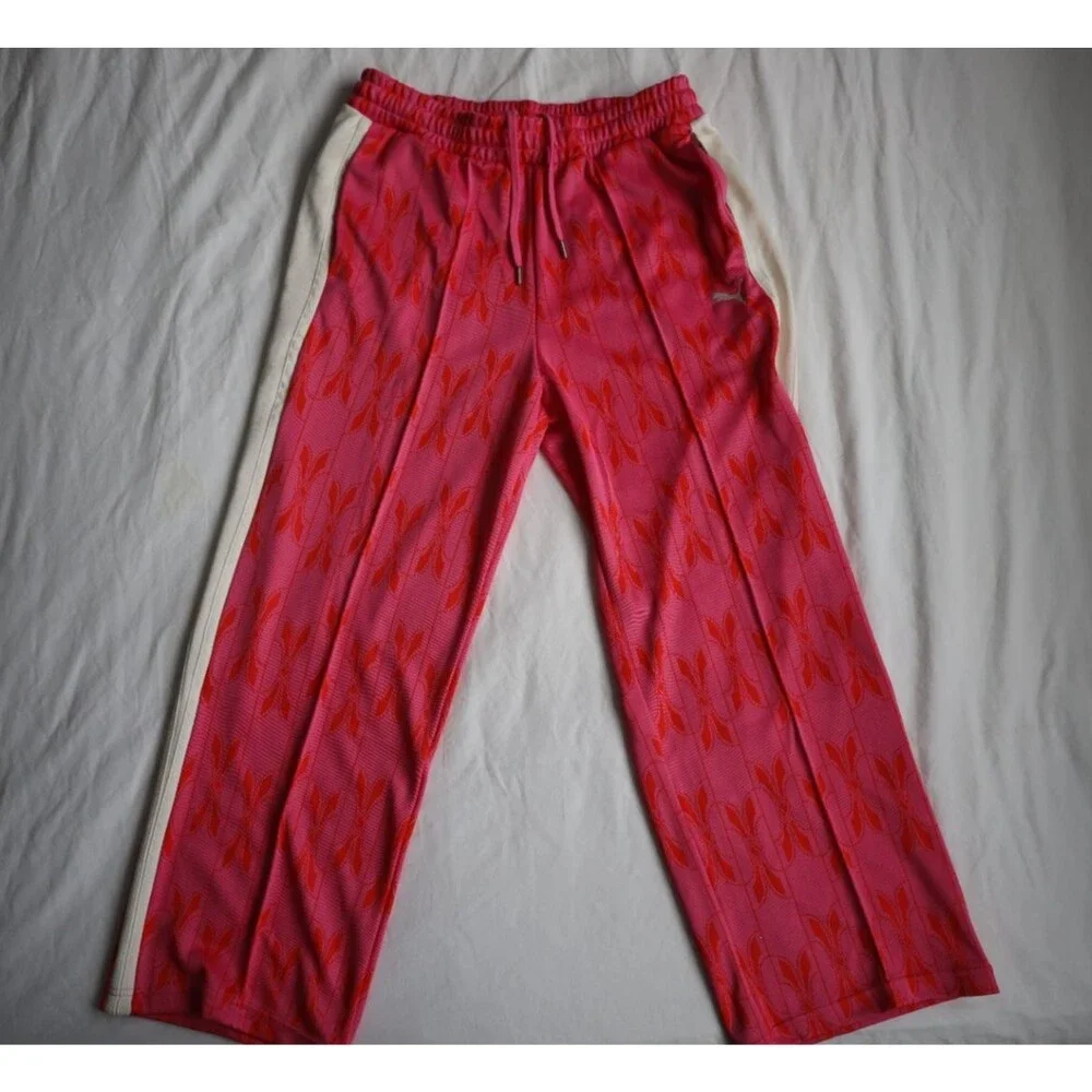 PUMA NeverWorn V T7 Track Pants Men's L Blossom Pink 631492-98 NWT $125